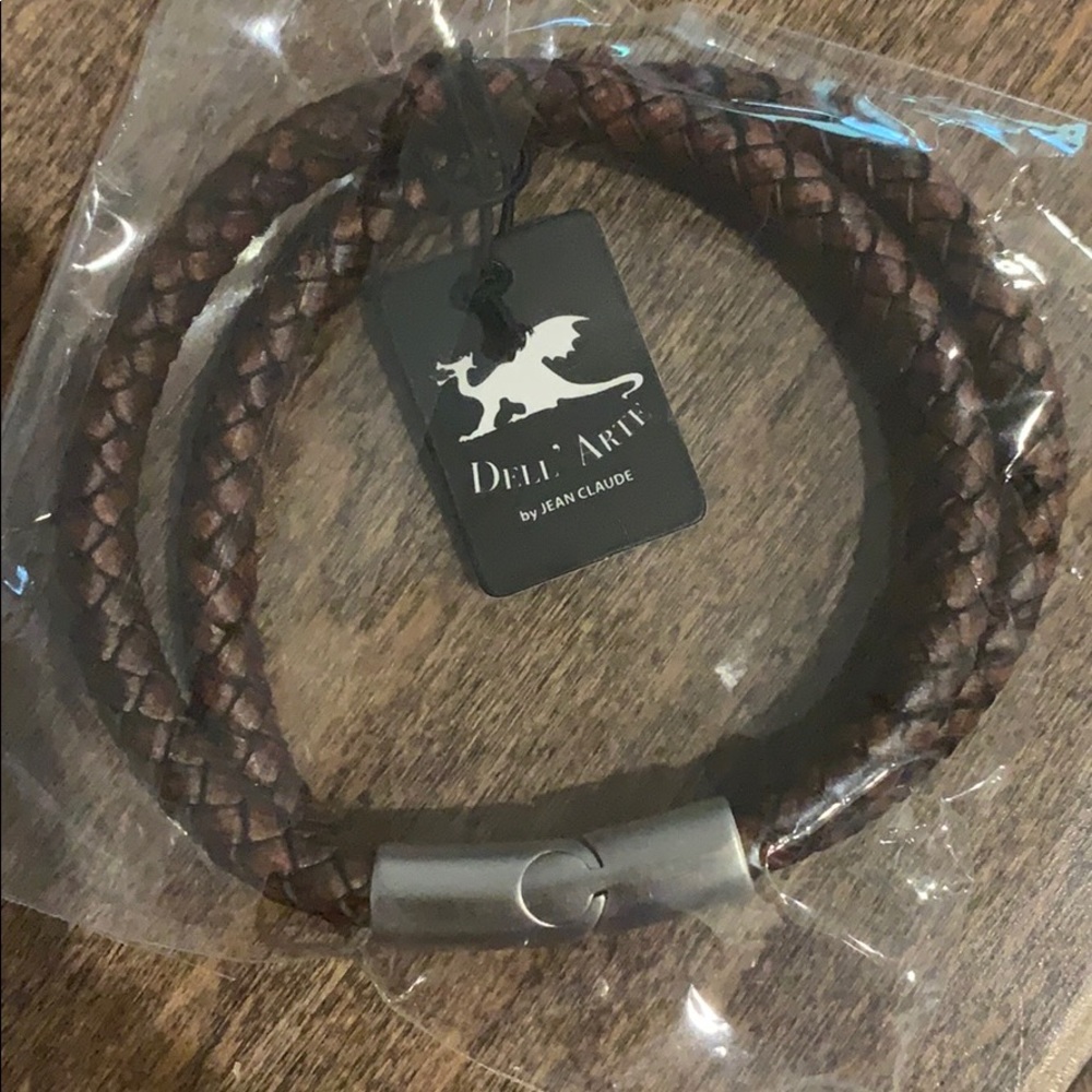Jean Claude menS leather bracelet
